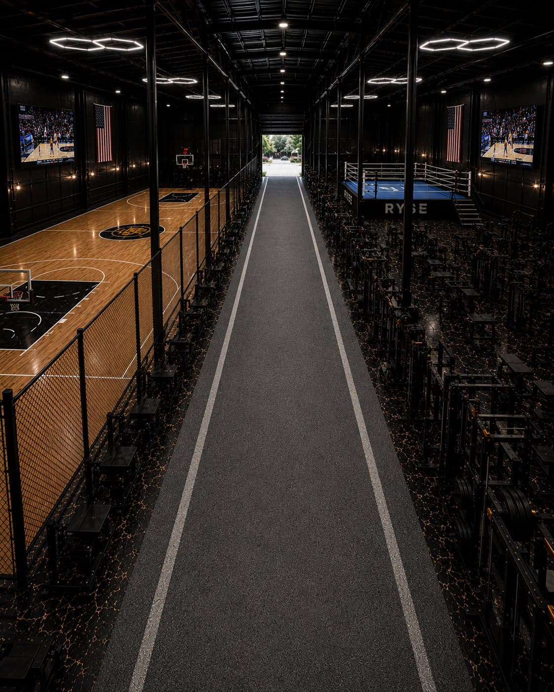 Inside Ryse Athletic Club